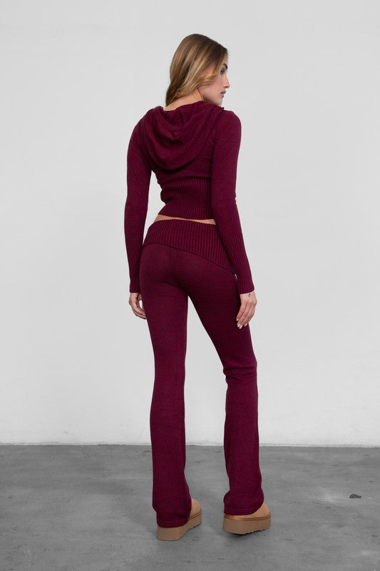 Cabernet Crush Pant Set- Burgundy
